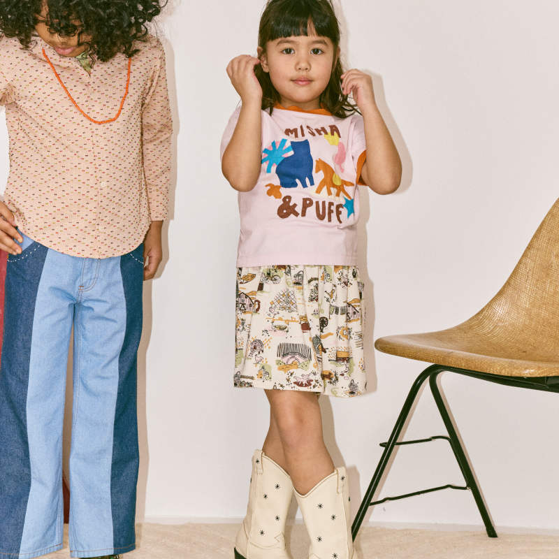D2】Misha&Puff（ミーシャアンドパフ）2026SS SADIE SKIRT -MARZIPAN