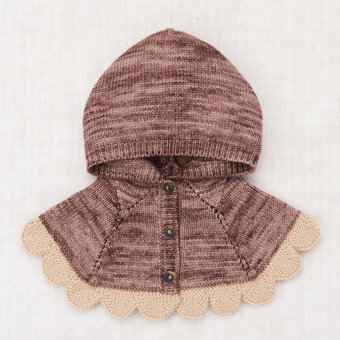 【D2】Misha&Puff（ミーシャアンドパフ）2025AW Scallop Capelet -Affogato- スカラップケープ