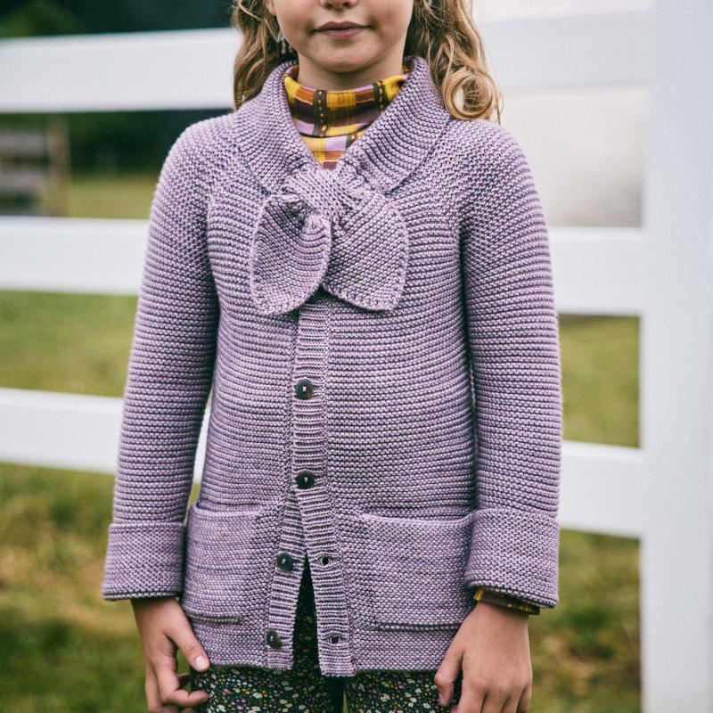 ・【W-d1】Misha&Puff（ミーシャアンドパフ）2024AW Scout Cardigan -Periwinkle- カーディガン