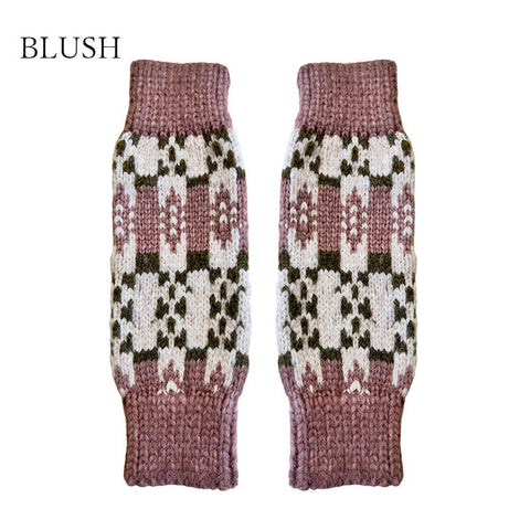 MABLI 2023AW SGLEFRIO LEG WARMERS BLUSH, JADE leg warmers