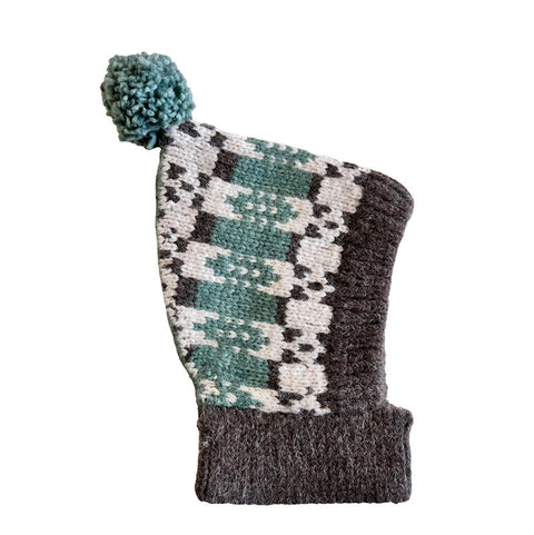 【50%OFFセール】Mabli Knitwear（マブリ） 2023AW SGLEFRIO PIXIE HOOD WALNUT ピクシーニット帽