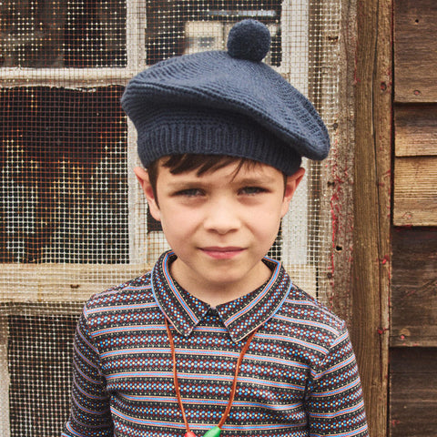 【D1】Misha&Puff（ミーシャアンドパフ）2025AW Crochet Beret -Galaxy- キッズベレー帽