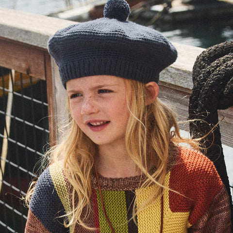 【D1】Misha&Puff（ミーシャアンドパフ）2025AW Crochet Beret -Galaxy- キッズベレー帽