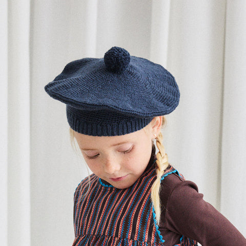 【D1】Misha&Puff（ミーシャアンドパフ）2025AW Crochet Beret -Galaxy- キッズベレー帽