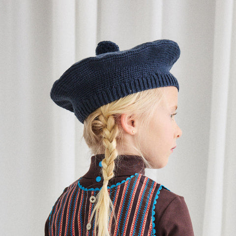 【D1】Misha&Puff（ミーシャアンドパフ）2025AW Crochet Beret -Galaxy- キッズベレー帽