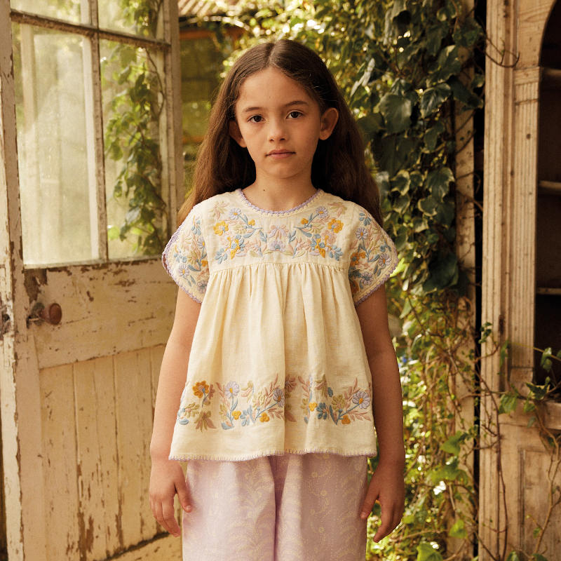 High Summer】Apolina（アポリナ）2026SS Stevie Blouse - Cream