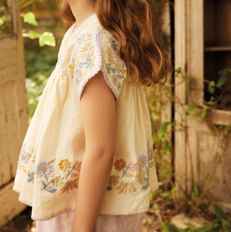 High Summer】Apolina（アポリナ）2026SS Stevie Blouse - Cream