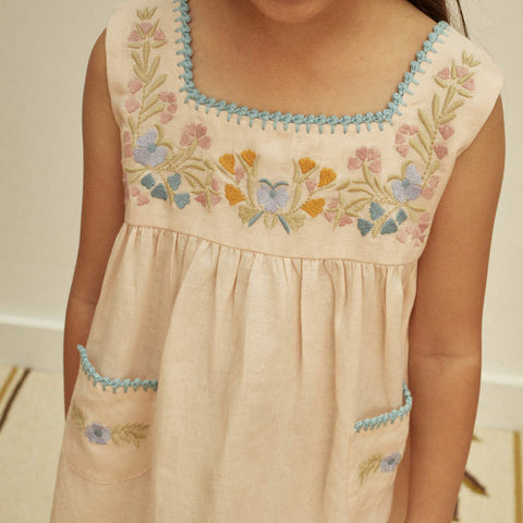 Apolina 2024AW Mia Dress - Almond - Kids Dress