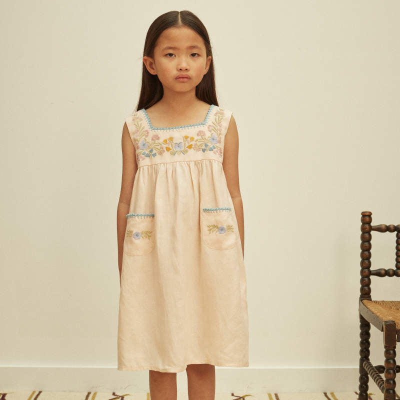 Apolina（アポリナ）2026SS TABITHA DRESS - blush - キッズワンピース