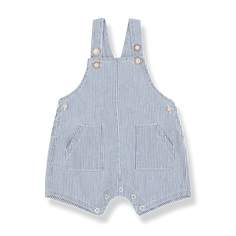 1 + in the family（ワンモア イン ザ ファミリー） 2026SS  TALAIES -denim- ヒッコリーストライプ ショートオール