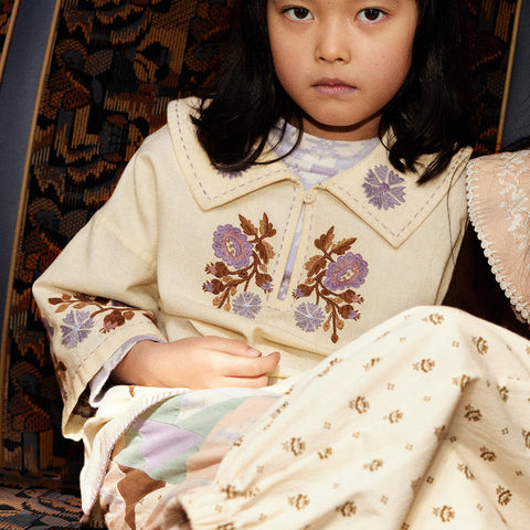 Apolina 2024AW Mia Dress - Almond - Kids Dress