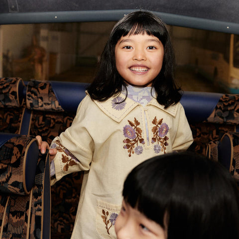 Apolina 2024AW Mia Dress - Almond - Kids Dress