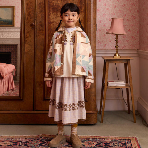 Apolina 2024AW Mia Dress - Almond - Kids Dress