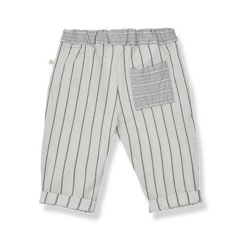 1 + in the family（ワンモア イン ザ ファミリー） 2026SS  TOSSA -grey- ストライプ柄パンツ