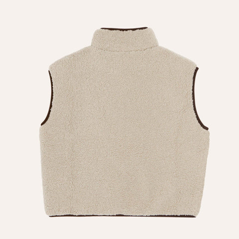 The Campamento（カンパメント） 2024AW ECRU TEDDY KIDS VEST　キッズベスト