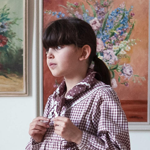 Little Cotton Clothes（リトルコットンクローズ）2026AW Scarf in Sugarplum Floral スカーフ、ファッション小物