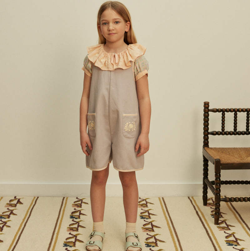Apolina（アポリナ）2026SS VADA APRON PLAYSUIT - lilac-grey