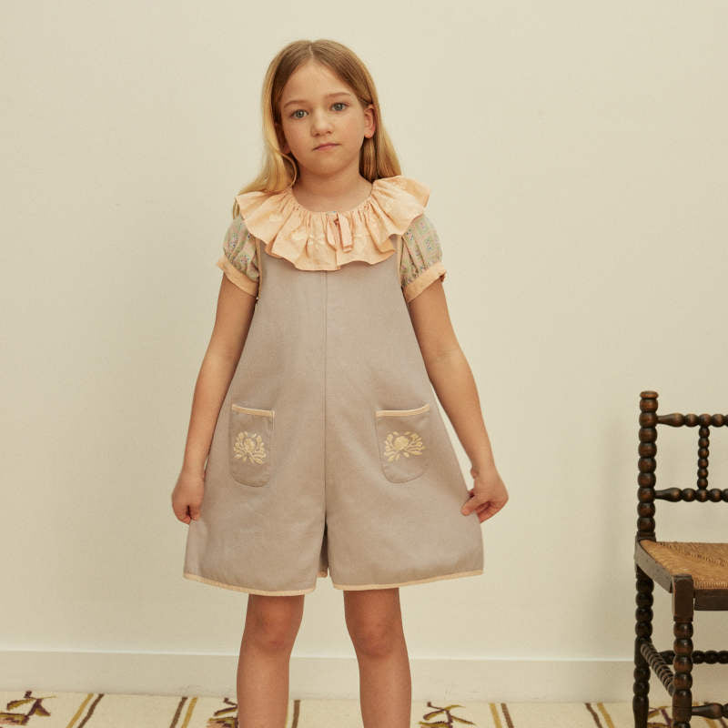Apolina（アポリナ）2026SS VADA APRON PLAYSUIT - lilac-grey