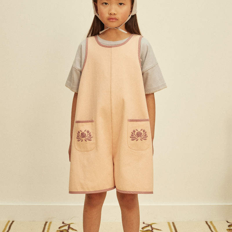 Apolina（アポリナ）2026SS VADA APRON PLAYSUIT - satin pink