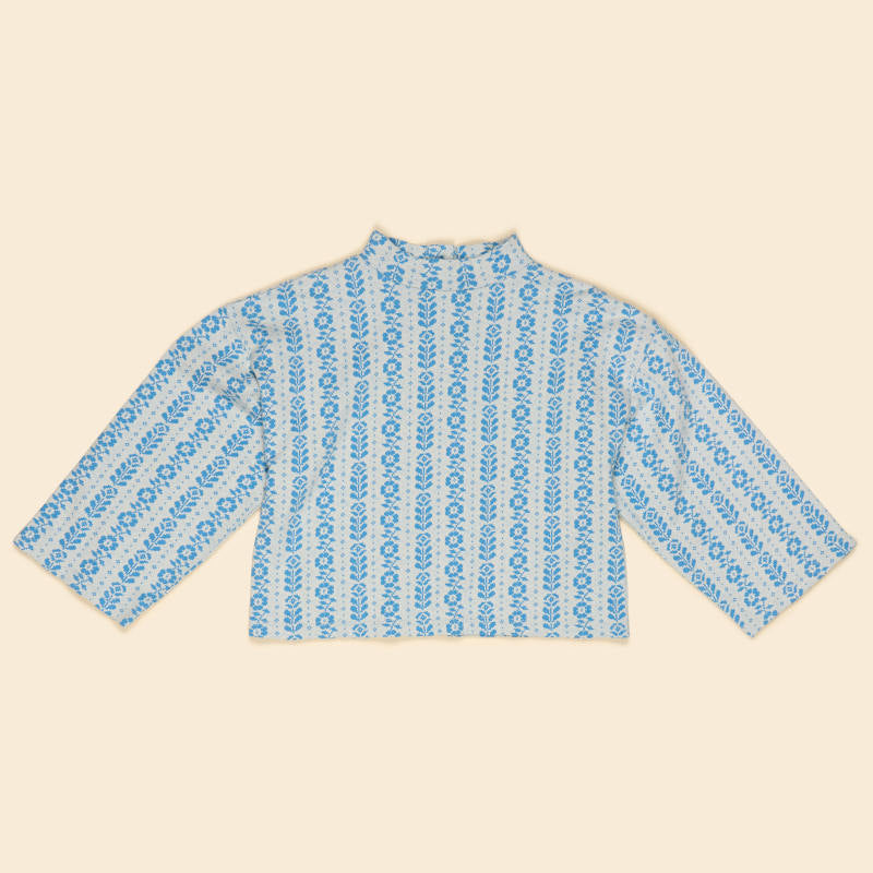 Apolina（アポリナ）2026AW CLARA TROUSER SET - MILK/BOOK BLUE