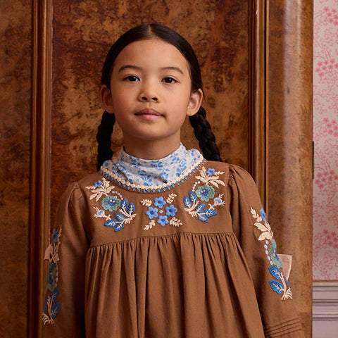 Apolina 2024AW Mia Dress - Almond - Kids Dress