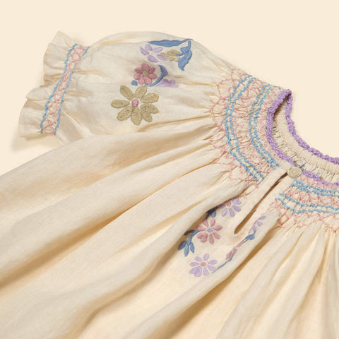 Apolina 2024AW Mia Dress - Almond - Kids Dress