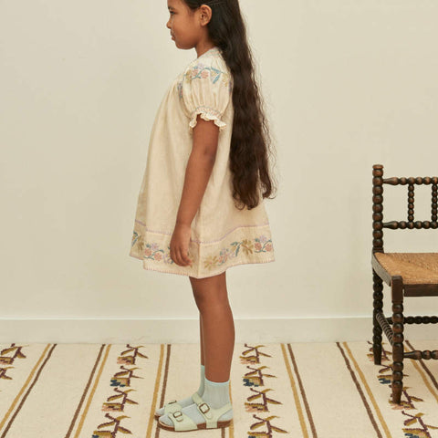 Apolina 2024AW Mia Dress - Almond - Kids Dress