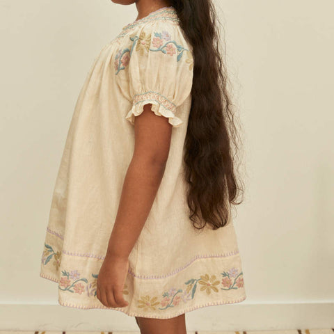 Apolina 2024AW Mia Dress - Almond - Kids Dress