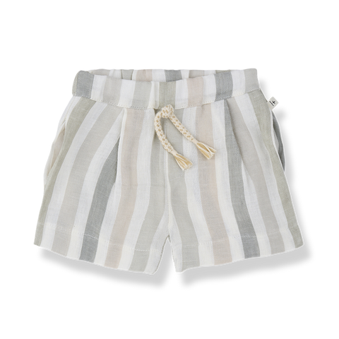 1 + in the family（ワンモア イン ザ ファミリー） 2026SS  VILOPRIU -beige- ストライプ柄ショートパンツ