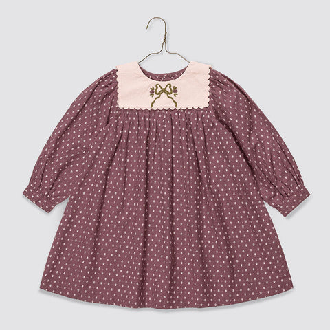Little Cotton Clothes（リトルコットンクローズ）2026AW Vera Dress in Sugarplum Floral  ワンピース、キッズドレス