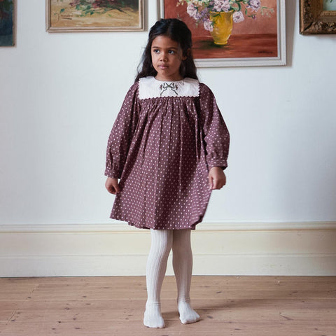 Little Cotton Clothes（リトルコットンクローズ）2026AW Vera Dress in Sugarplum Floral  ワンピース、キッズドレス