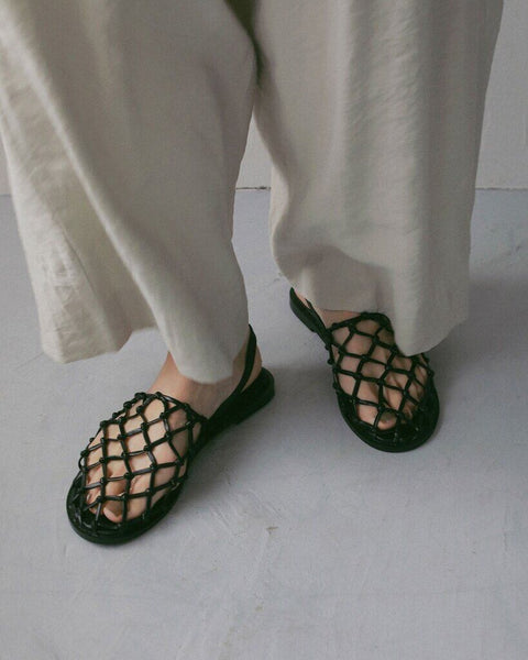 【4月上旬入荷次第お届けのご予約】anuke（アンヌーク） Braid Flat Shoes 62711012.