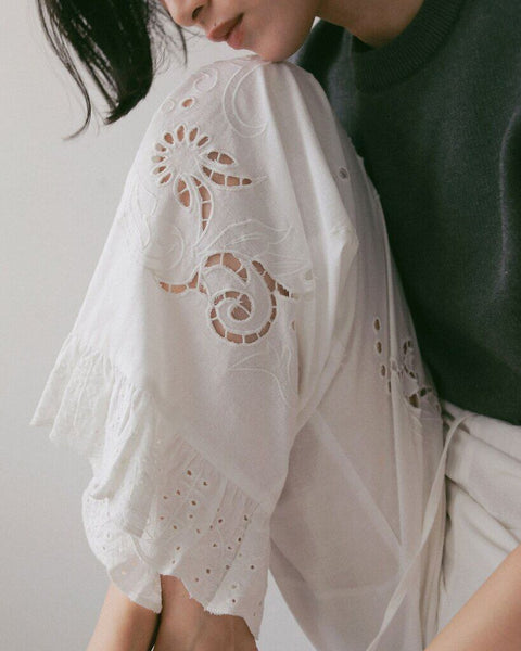 【3月下旬入荷次第お届けのご予約】anuke（アンヌーク） Cutwork Lace Pants 62710707.