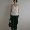 【3月上旬入荷次第お届けのご予約】anuke（アンヌーク） Twill Lace Camisole 62710404.