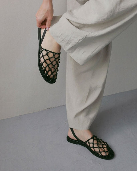 【4月上旬入荷次第お届けのご予約】anuke（アンヌーク） Braid Flat Shoes 62711012.