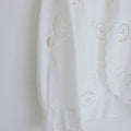 【3月下旬入荷次第お届けのご予約】anuke（アンヌーク） Cutwork Opencollar Shirts 62710419.