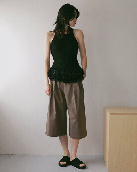 【5月中旬入荷次第お届けのご予約】anuke（アンヌーク） Americansleeve Fringe Tops 62710526.