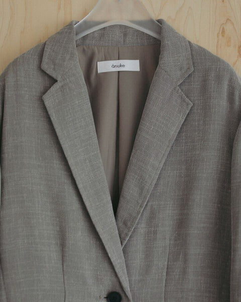 【3月中旬入荷次第お届けのご予約】anuke（アンヌーク） Tweed Mesh Jacket 62710105.