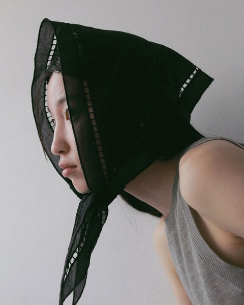 【3月下旬入荷次第お届けのご予約】anuke（アンヌーク） Cutwork Scarf 62711017.