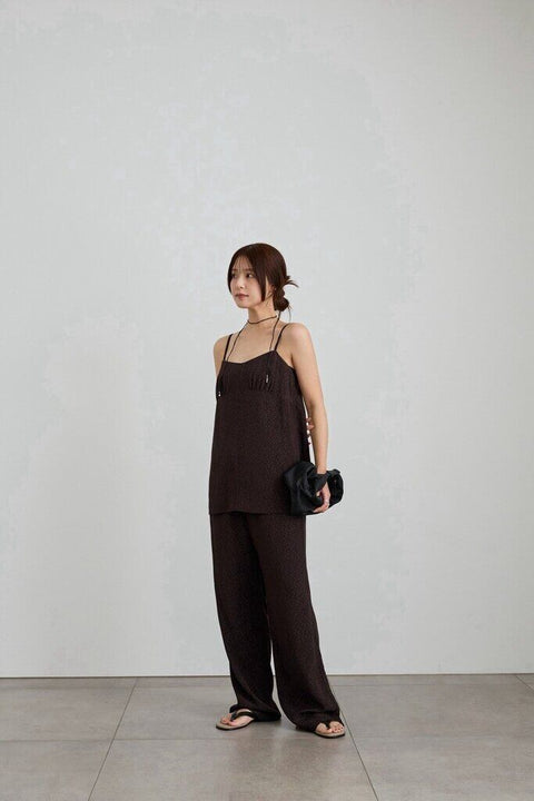 【4月下旬入荷次第お届けのご予約】anuke（アンヌーク） Dot jacquard Rough Pants 62710716.