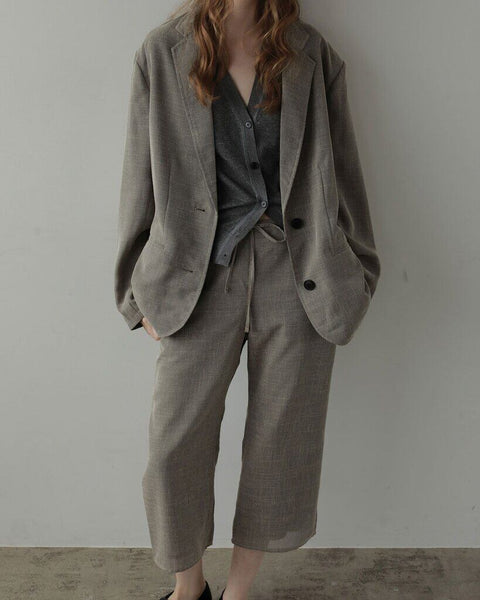 【3月中旬入荷次第お届けのご予約】anuke（アンヌーク） Tweed Mesh Capripants 62710721.