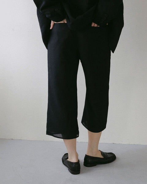 【3月中旬入荷次第お届けのご予約】anuke（アンヌーク） Tweed Mesh Capripants 62710721.