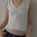 【4月中旬入荷次第お届けのご予約】anuke（アンヌーク） Vintage Patternmesh Tanktop 62710614.