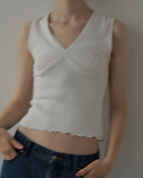 【4月中旬入荷次第お届けのご予約】anuke（アンヌーク） Vintage Patternmesh Tanktop 62710614.