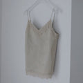 【3月上旬入荷次第お届けのご予約】anuke（アンヌーク） Twill Lace Camisole 62710404.