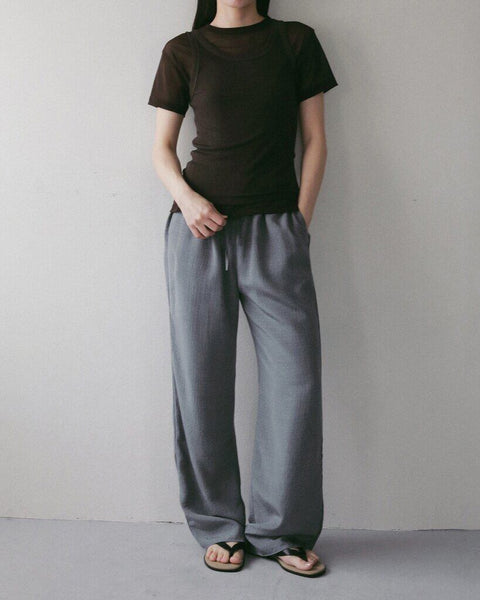 【4月中旬入荷次第お届けのご予約】anuke（アンヌーク） Sheer Tulle T-shirts 62710625.
