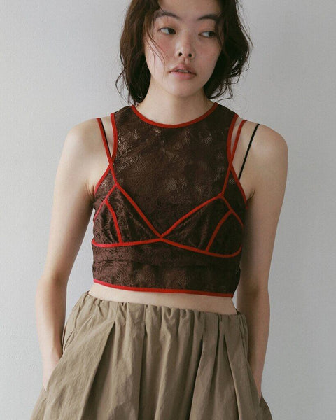 【5月上旬入荷次第お届けのご予約】anuke（アンヌーク） Piping Lace Bratop 62710407.
