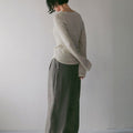 【4月下旬入荷次第お届けのご予約】anuke（アンヌーク） Woolchambray Tuck Pants 62710717.