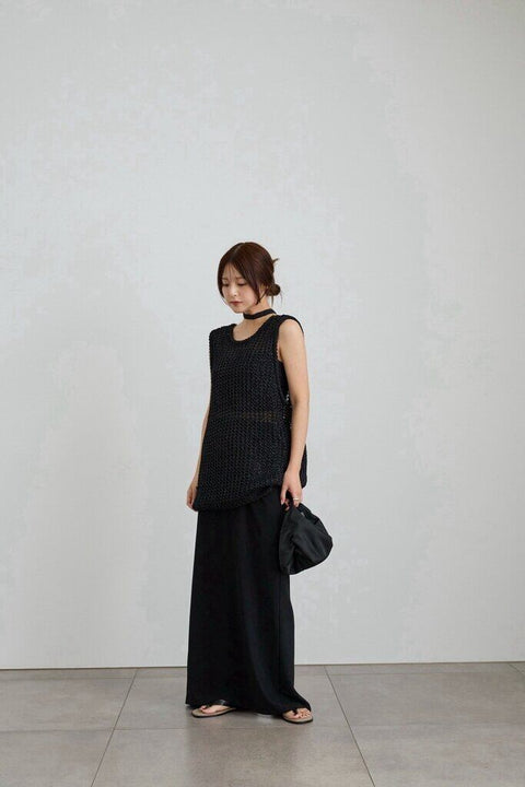 【2月上旬入荷次第お届けのご予約】anuke（アンヌーク） Georgette Pencil Skirt 62710803.