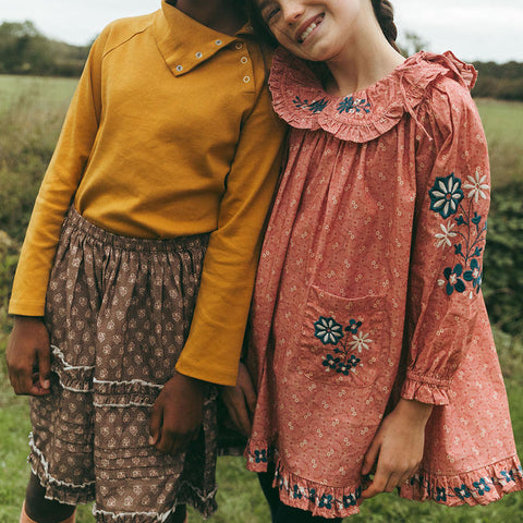 Lali Kids（ラリキッズ）2025AW Snap Turtleneck in Mustard　タートルネックトップス